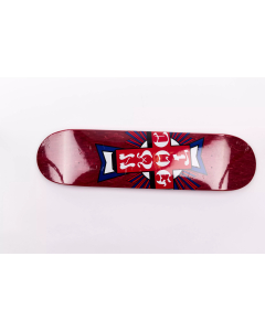 Deck Street Cross Logo Usa 8.0" - Red