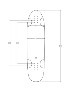 Deck ZENIT Mullet 37"