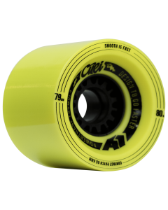 Roues CUEI A1 79mm 80A Jaune Noir