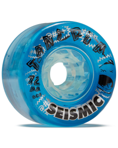 Roues SEISMIC Tantrum 72mm 80A Crystal Clear Bleu Premium Clear