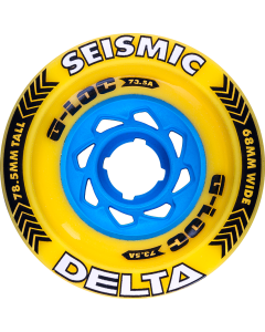 Roues SEISMIC Delta 78,5 mm 73,5A Jaune G-LOC