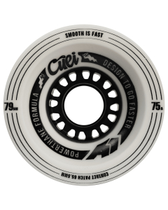 Roues CUEI A1 79mm 75A Blanc Noir