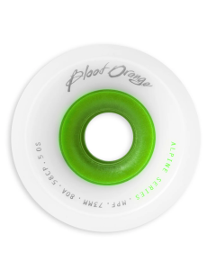 Roues Blood Orange Alpine Series 73mm 80A Blanc Vert