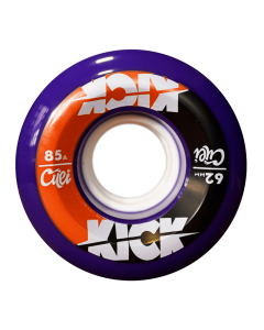 Roues CUEI Kick 62mm 85A Violet Orange Noir