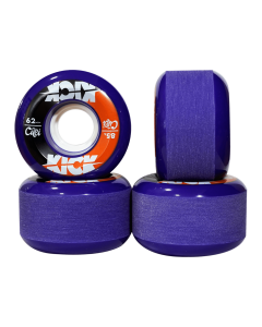 Roues CUEI Kick 62mm 85A Violet Orange Noir