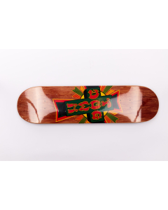 DOGTOWN DECK STREET CROSS LOGO 8.25" - Couleur - Marron, DOGTOWN CROSS Couleur - RASTA CROSS