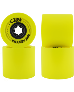 Roues CUEI Killers 74mm 80A Jaune Noir